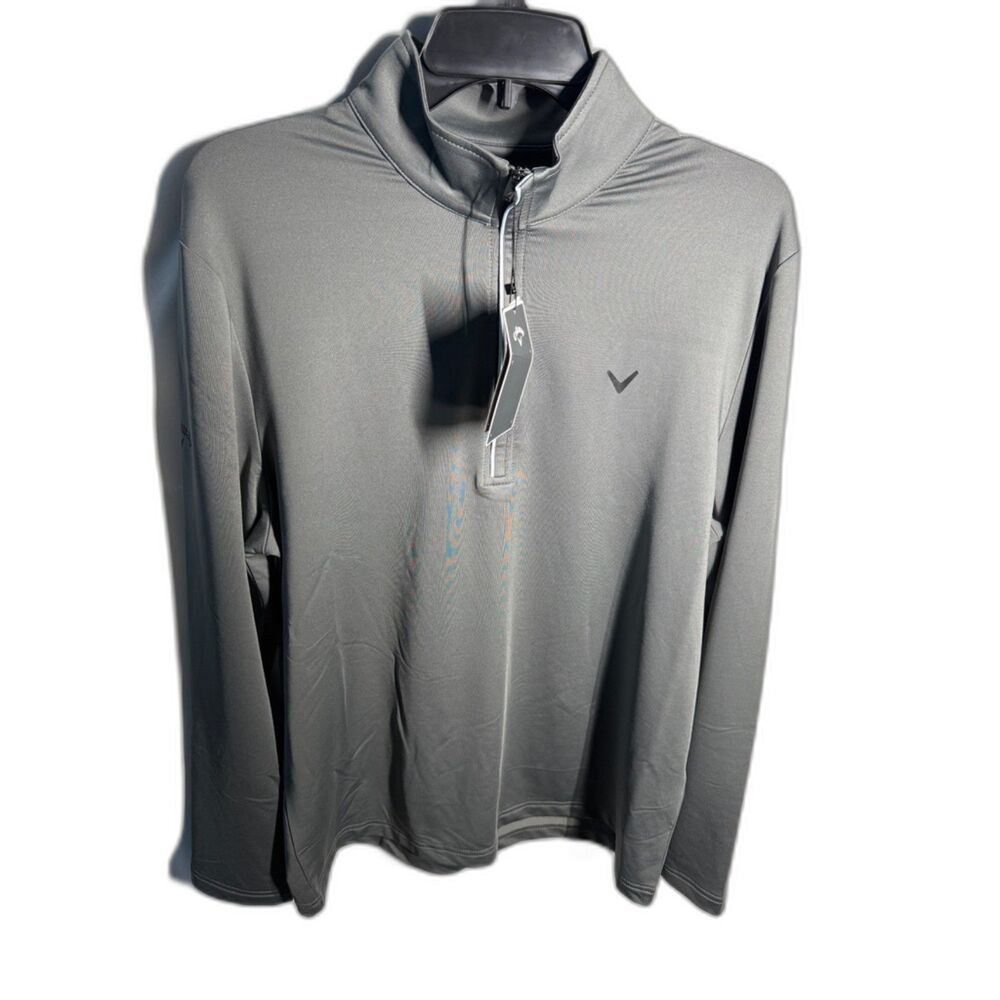 Callaway Opti-Dri Golf Quarter Zip Pullover Men’s M Gray
